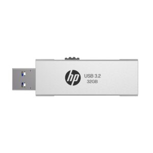 HP 818w 32GB USB 3.2 Flash Drive Silver Metal