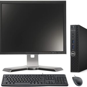 (Renewed) Dell Intel Core i3-6th Gen (43.18 cms) 1398 x 780 Desktop(8 GB RAM/ 256GB SSD/Windows 10 Pro, MS Office/Intel Integrated Graphics,17 inchesMonitor,Black) Optiplex 3050 Tiny