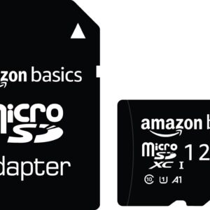 Amazon Basics 128 GB Micro SD Card with Adapter | Upto 120 MB/s | Class 10 | U1, C10, V10 Speed Classes