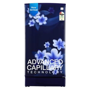 Godrej 180 L 2 Star Advanced Capillary Technology, With Jumbo Vegetable Tray Direct Cool Single Door Refrigerator(2023 Model, RD EDGE 205B WRF PP BL, Pep Blue)