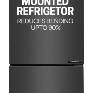 Haier 237 L, 3 Star, 8 In 1 Convertible, Twin Inverter Technology, Bottom Mounted Double Door Refrigerator (HEB-243GB-P, GE Black, 2024 Model)