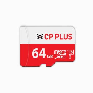 CP PLUS 64GB microSDXC Memory Card Grade UHS-3 Class 10, Up to 70 Mbps Reading & 30 Mbps Writing Speed with High Performance of Data Transfer & Lower Power Consumption for Portable Devices| CP-NM64