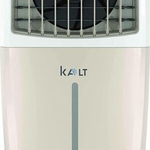 Havells Kalt 24L Personal Air Cooler for home | Powerful Air Delivery | Low Noise, Knob Panel | Everlast Pump | 4 Way Air Deflection | High Density Honeycomb Pads | Heavy Duty (White/Champagne Gold)