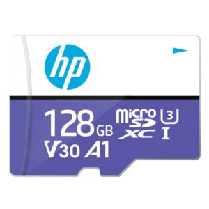 HP Micro SD Card 128GB with Adapter A1 U3 V30 (Purple), (HFUD128-MX330)