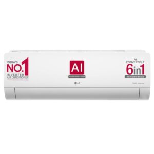 LG 1 Ton 4 Star AI DUAL Inverter Split AC (Copper, AI Convertible 6-in-1 Cooling, HD Filter with Anti Virus Protection, 2023 Model, RS-Q13JNYE, White)