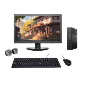 (Refurbished) Dell Wyse 19″ HD All-in-One Desktop Computer Set (AMD GX 424CC| 8 GB RAM| 256 GB SSD| 19″ HD LED Monitor| KB & Mouse| Speakers| WiFi| Windows 10 Pro| MS Office)