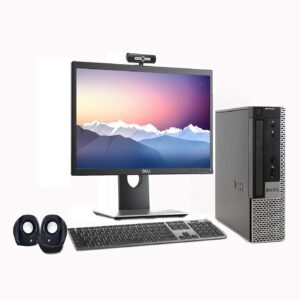 (Refurbished) Dell Optiplex 19 Inch All in One Desktop Set ( Intel i5 2nd Gen/ 8 GB/ 500 GB HDD /19″ HD Monitor+Keyboard+Mouse+ HD Webcam+Mic+Speakers+Wifi+Display Port)/Windows 10 Pro/MS Office