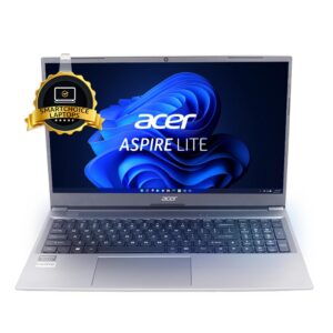 Acer [Smartchoice] Aspire Lite AMD Ryzen 3 5300U Premium Thin and Light Laptop (Windows 11 Home/8 GB RAM/512 GB SSD) AL15-41 with 39.62 cm (15.6″) Full HD Display, Metal Body, Steel Gray, 1.6 KG