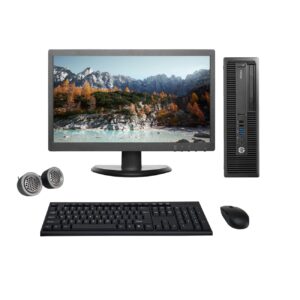 (Refurbished)HP EliteDesk 19″ HD All-in-One Desktop Computer Set (AMD A10 Processor| 8 GB RAM| 256 GB SSD| 19″ HD LED Monitor| Wireless KB & Mouse| Speakers| WiFi| Windows 10 Pro| MS Office)