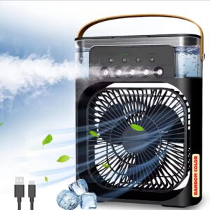 Suffix Retail ® Portable USB Mini Cooler/Portable Air Coolers With 3 Speed Mist Spray Option – RANDOM COLOR