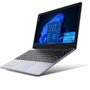 Chuwi HeroBook Pro 14.1” Intel Celeron N4020 Laptop with 8GB RAM, 256GB SSD, Windows 11, 1TB Expand, FHD IPS, Ultra Slim, USB3.0, Mini-HDMI, Webcam