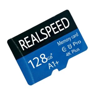 REALSPEED Micro SD Card 128GB with 4K HD A1 U1 Memory Card