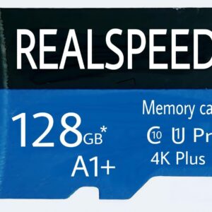 REALSPEED 128GB MicroSD Memory Card SDXC Microplus 4K HD Class 10, UHS-I, U1 Card, Upto 130MB/s R, 2 Y Warranty