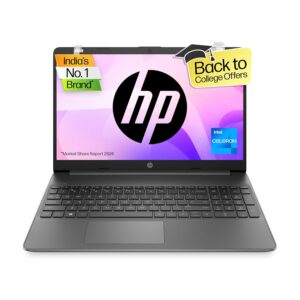 HP Laptop 15s, Intel Celeron N4500, 15.6-inch (39.6 cm), HD, 8GB DDR4, 512GB SSD, Intel UHD graphics, 720p HD camera, Thin & light, Dual speakers (Win 11, Black, 1.65 kg), fq3066TU