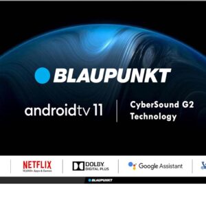 Blaupunkt 101 cm (40 inches) Cyber Sound G2 Series Full HD LED Google TV 40CSG7112 (Black)