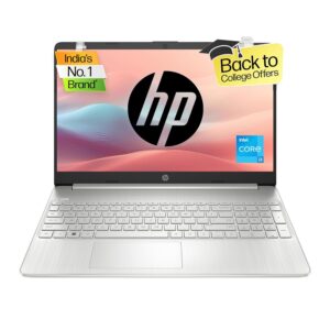 HP Laptop 15,12th Gen Intel Core i3-1215U,15.6 inch(39.6 cm),FHD,Anti-Glare,8 GB DDR4,512 GB SSD,Windows 11,MSO,Dual Speakers,1.69 kg,Natural Silver,15s-fq5326TU