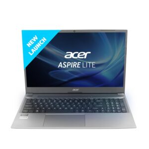 Acer Aspire Lite AMD Ryzen 5 5500U Premium Thin and Light Laptop (16 GB RAM/512 GB SSD/Windows 11 Home) AL15-41, 39.62 cm (15.6″) Full HD Display, Metal Body, Steel Gray, 1.59 KG