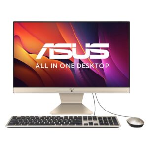 ASUS Vivo AiO V222, 4 core Intel Pentium Silver J5040, 21.5″ (54.61cm), All-in-One Desktop (8GB/256GB SSD/Win11/1Year McAfee Security/Wired Keyboard & Mouse Included/Black/4.8 kg), V222GAK-BA034W