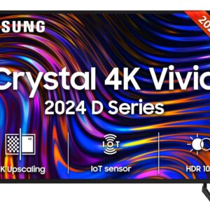 Samsung 138 cm (55 inches) D Series Crystal 4K Vivid Ultra HD Smart LED TV UA55DUE70BKLXL (Black)