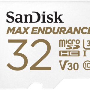 SanDisk 32GB MAX Endurance microSDHC™ Card with Adapter for 4K Video on Dashcams and Video Surveillance Cameras