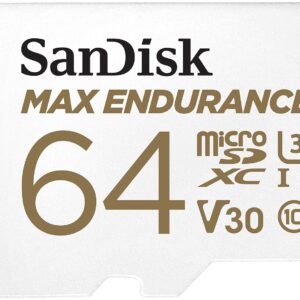 SanDisk 64GB MAX Endurance microSDHC™ Card with Adapter for 4K Video on Dashcams and Video Surveillance Cameras